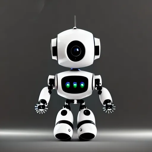 Prompt: a cute little robot. super realistic 8 k render, darkpowerful elegant, cinematic composition
