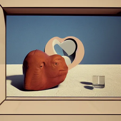wretched camel, GlassCast Heart, by Mike Winkelmann Stable Diffusion