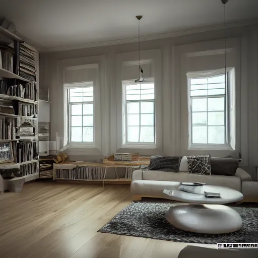 Image similar to interior design for a small house, unreal engine 5, photography,