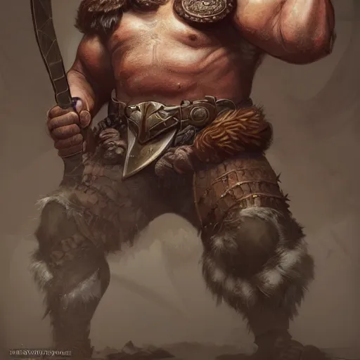 Prompt: a barbarian Ron Swanson, D&D, fantasy, intricate, cinematic lighting, highly detailed, digital painting, artstation, concept art, smooth, sharp focus, illustration, art by Artgerm and Greg Rutkowski and Alphonse Mucha