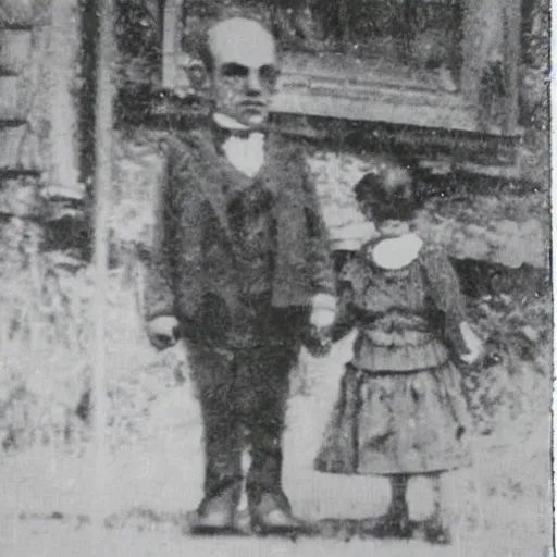 Prompt: old photo of something creepy