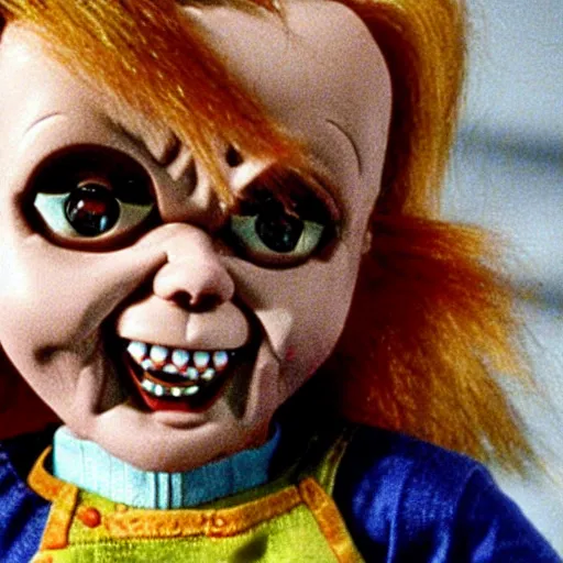 Image similar to Chucky the killer doll in an episode Full House