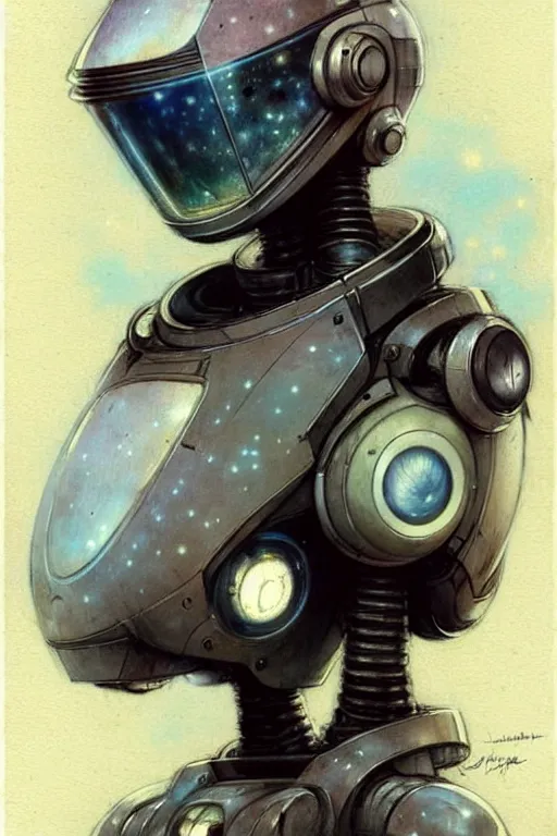 Image similar to (((((1950s lost in space robot b9. muted colors.))))) by Jean-Baptiste Monge !!!!!!!!!!!!!!!!!!!!!!!!!!!