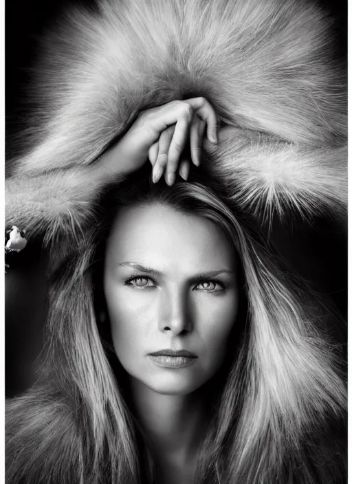 Image similar to portrait of beautiful female clint eastwood by mario testino, headshot, detailed, award winning, sony a 7 r