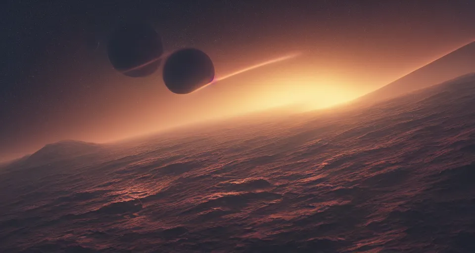 Prompt: planet sinking below the horizon, intricate artwork by tooth wu and wlop and beeple, octane render, hyper realism, 8 k