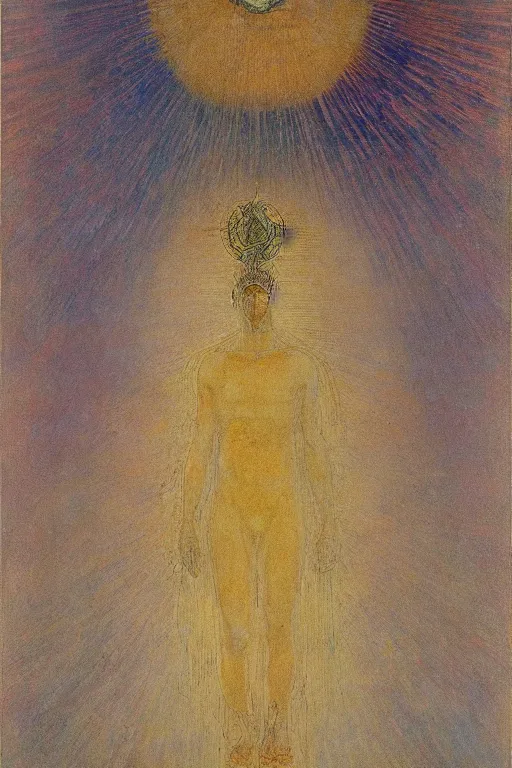 Image similar to strange deity, mikalojus konstantinas ciurlionis