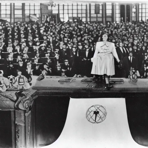 Image similar to my little pony at the reichstag speech, january 3 0, 1 9 3 9, very realistic, highly detailed