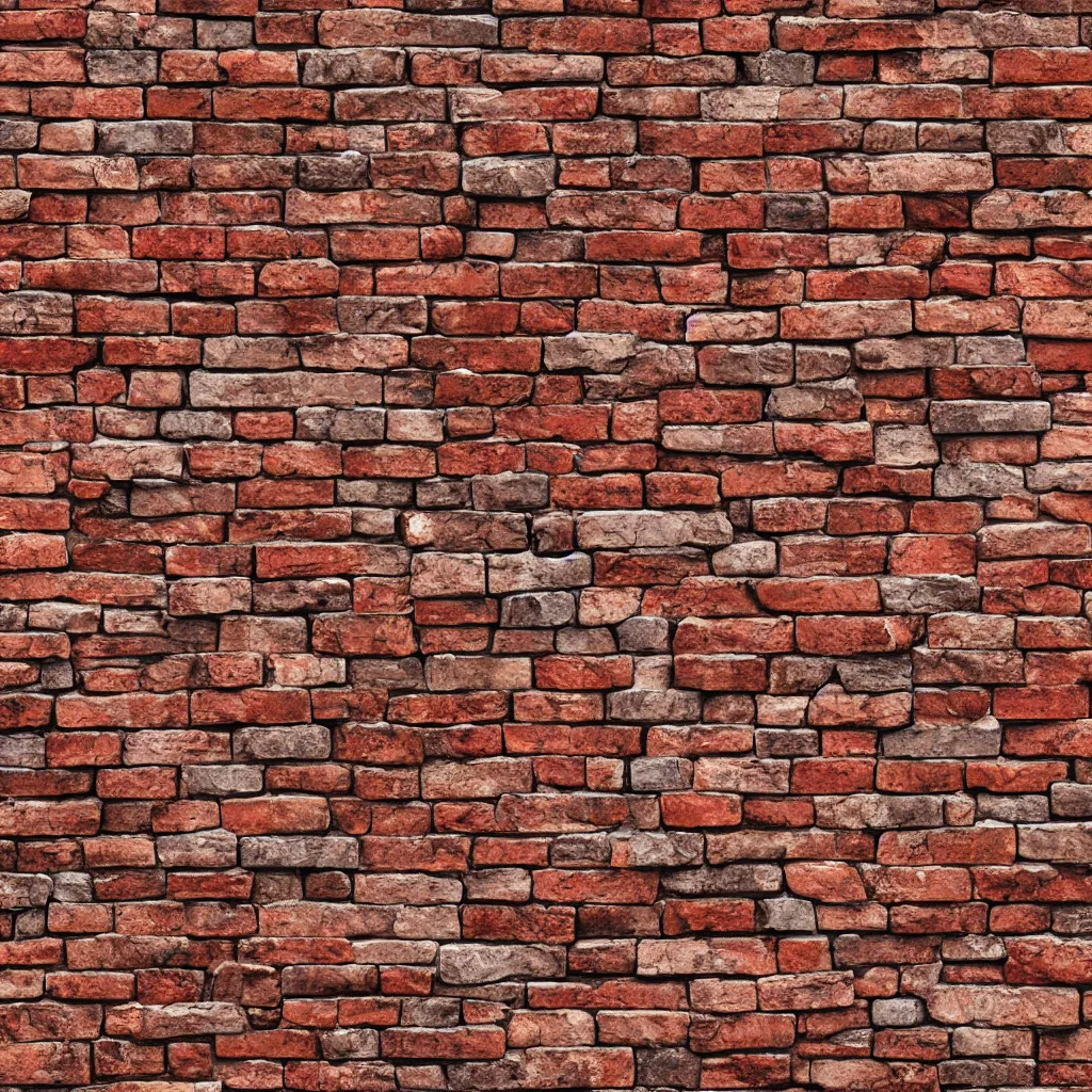 Prompt: huge brick texture material, high definition, high detail, 8k, photorealistic