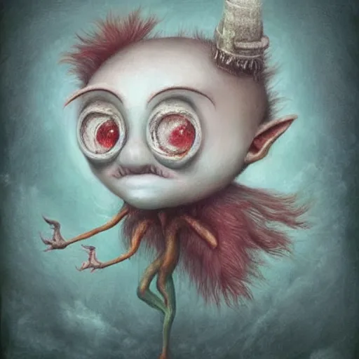 Image similar to a weird surreal and whimsical creature, fantasy concept art by nicoletta ceccoli, mark ryden, max ernst, max fleischer