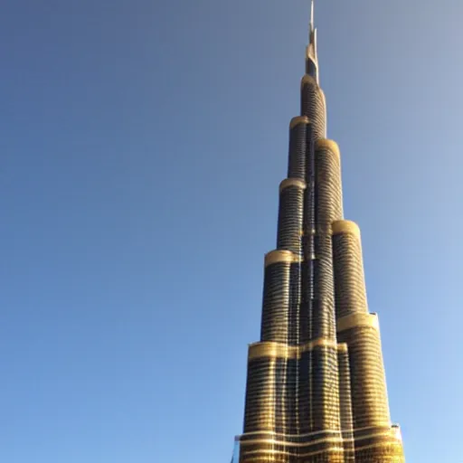 Image similar to burj khalifa but instead a burj khalifa it is a giant carrot