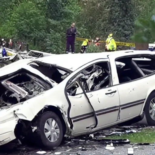 Image similar to car crash, 6 dead, ultra hd