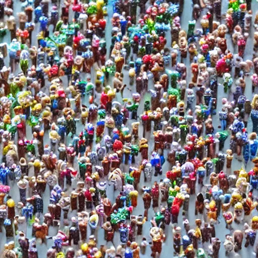 Image similar to a whole bunch of little tiny people