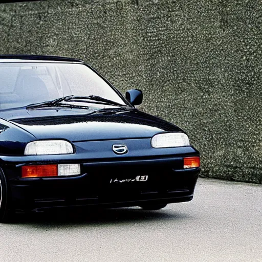 Image similar to 1996 mazda astina 323F in kanye west donda era style