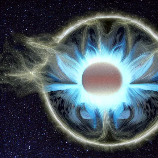 Prompt: neutron star exploding in a dramatic realistic manner