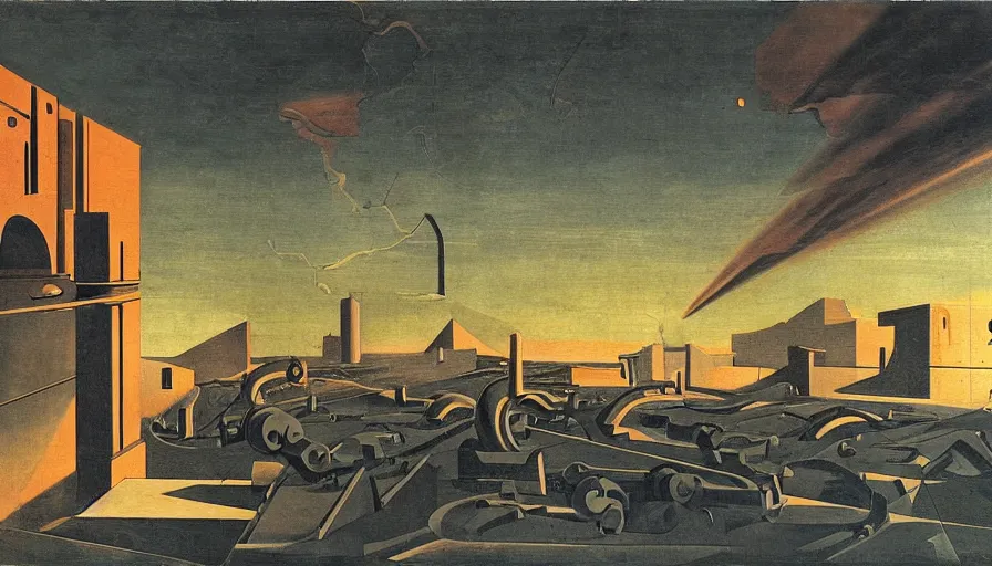 Image similar to critical instability by de chirico, giorgio