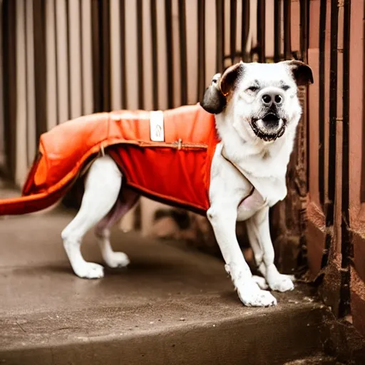 Image similar to how would a dog wear pants? by gustave carus cinematic beautiful photography