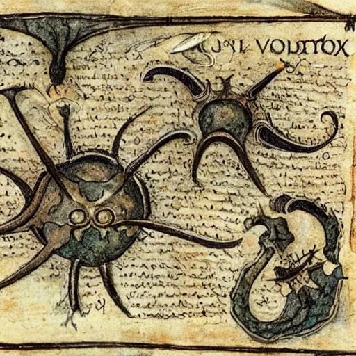 Image similar to dark souls in the voynich manuscript