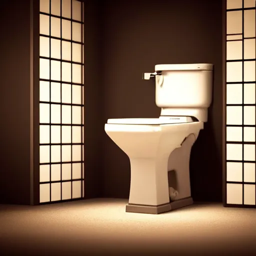 Image similar to still photo of a japanese toilet, highly detailed, photorealistic portrait, bright studio setting, studio lighting, crisp quality and light reflections, unreal engine 5 quality render