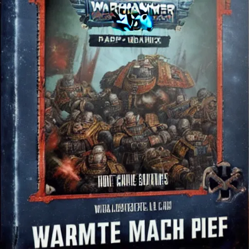 Prompt: Warhammer 40,000 Space marine codex