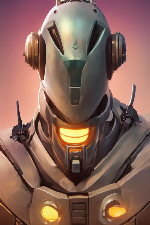 Image similar to epic mask helmet robot ninja portrait stylized as fornite style game design fanart by concept artist gervasio canda, behance hd by jesper ejsing, by rhads, makoto shinkai and lois van baarle, ilya kuvshinov, rossdraws global illumination radiating a glowing aura global illumination ray tracing hdr render in unreal engine 5