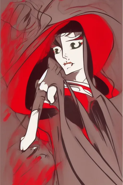 Image similar to little red ridinghood by sho murase