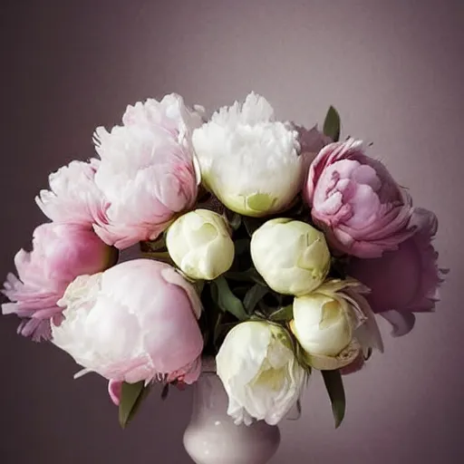 Image similar to atmospheric beautiful men's lips kiss a bouquet of white delicate peony in the sunny room of his beloved wife, wrote renaissance michelangelo