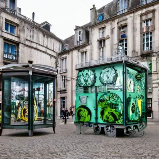 Prompt: the machines of the isle of nantes is an artistic, touristic and cultural project based in nantes, france.