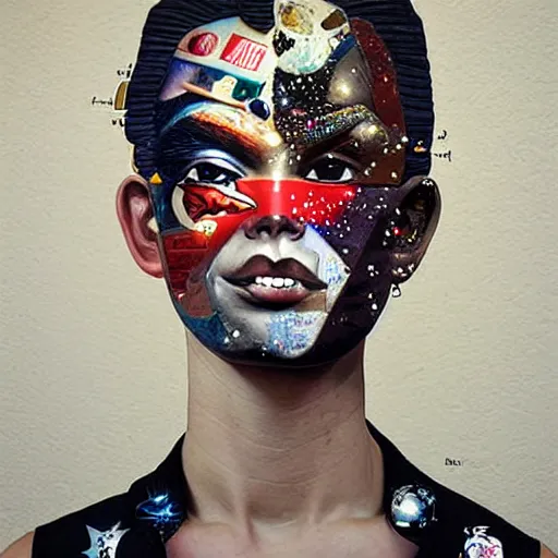 Image similar to A beautiful sculpture. stars and planets by Sandra Chevrier and bastien, intuitive