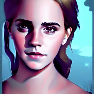 Image similar to portrait of emma watson, digital art, artstation cgsociety masterpiece