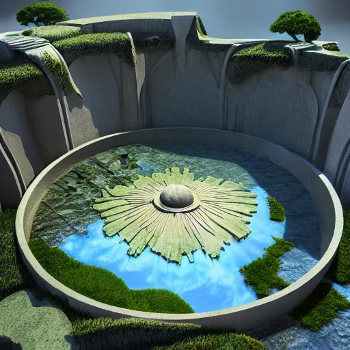 Prompt: : ancient hollow earth luxury architectural plans hyper - realistic, detailed, render by c 4 d octane, unreal engine, 8 k 3 d render ray traceing