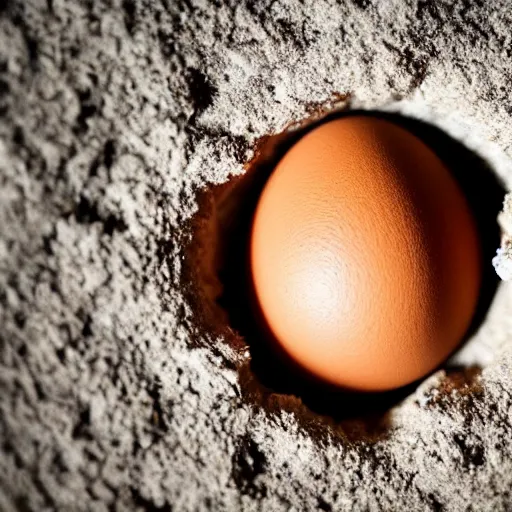 Prompt: closeup of a hole expelling an egg, extremely realistic, award winning photograph, national geographic