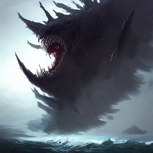 Prompt: a terrifying wind monster by greg rutkowski