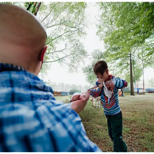 Image similar to you cheeky silly - billy, i'll get you mate, canon eos r 3, f / 1. 4, iso 2 0 0, 1 / 1 6 0 s, 8 k, raw, unedited, symmetrical balance, wide angle