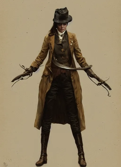 Prompt: hyper realistic photo of victorian hunter girl full body, cinematic, artstation, cgsociety, greg rutkowski, james gurney, mignola, craig mullins, jean baptiste monge, brom