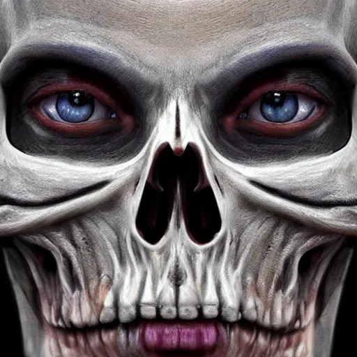 Prompt: 💀, hyper realistic, HD, HQ, photo realistic