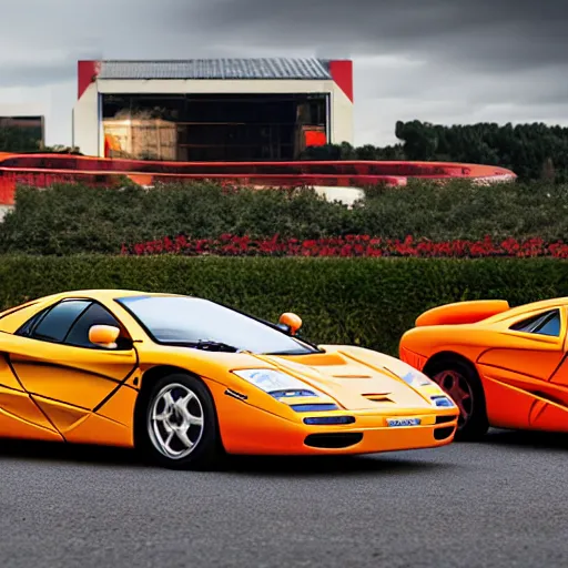 Image similar to “McLaren F1 brochure photo, 4K”