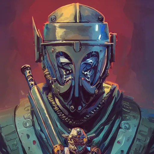 Image similar to cyberpunk viking helmet mask warrior goddess robot ninja fantasy, art gta 5 cover, official fanart behance hd artstation by jesper ejsing, by rhads, makoto shinkai and lois van baarle, ilya kuvshinov, ossdraws