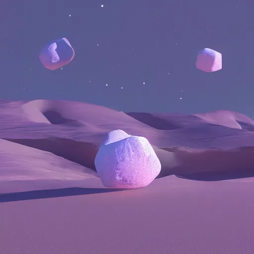 Image similar to a pink space - time crack appeared in the barren desert, high quality cg render, 4 k