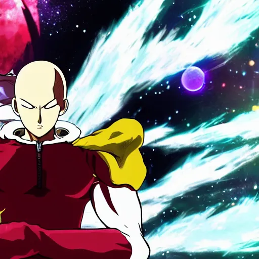 Prompt: Cosmic Garou (One Punch Man)