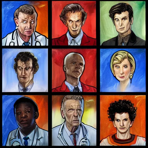 Prompt: portrait of doctor who