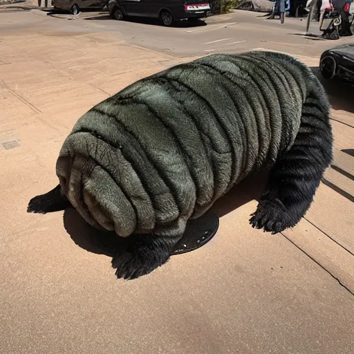 Image similar to Photo of a Large Tardigrade with Fur,