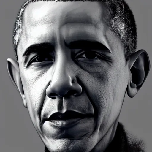 Image similar to barack obama by ruan jia, portrait