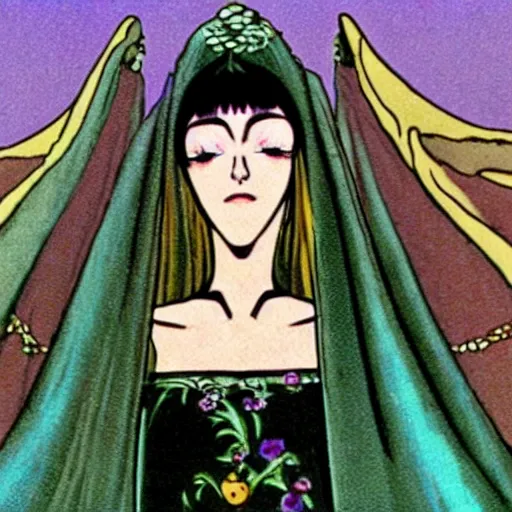 Prompt: a scene from the film belladonna of sadness
