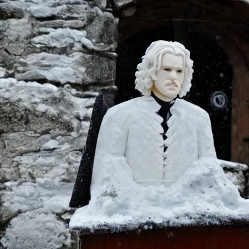 Prompt: john snow made of snow