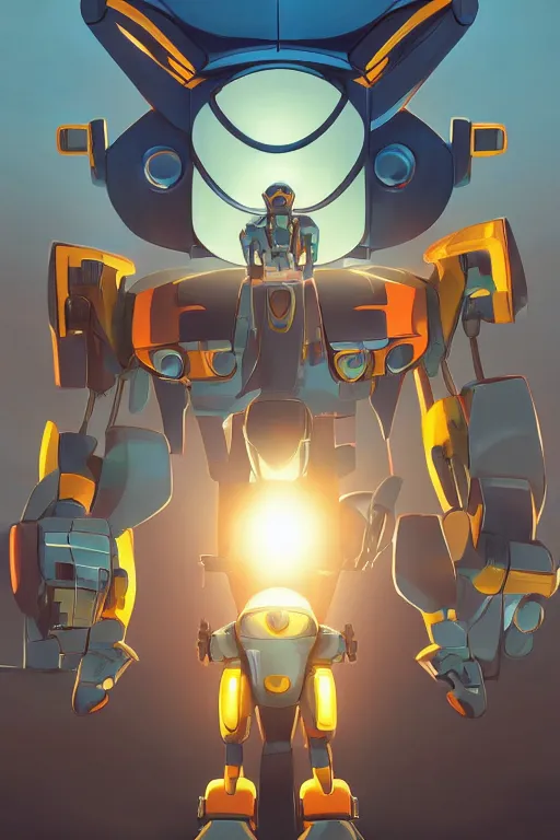 Image similar to metabots medabots medarotto medarot robot minimalist comics, behance hd by jesper ejsing, by rhads, makoto shinkai and lois van baarle, ilya kuvshinov, rossdraws global illumination ray tracing hdr radiating a glowing aura