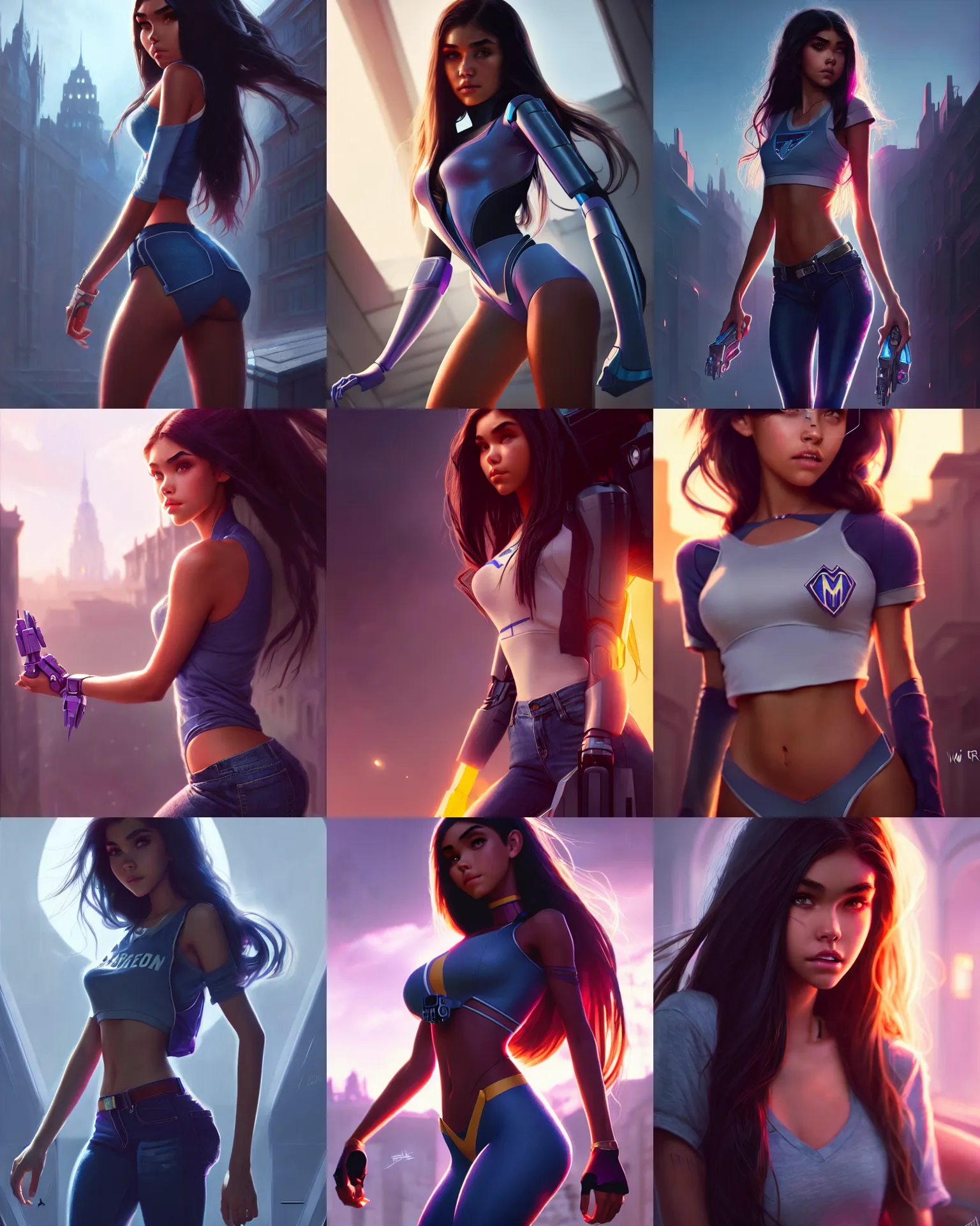 Prompt: a photo of madison beer : : college woman : : as transformers woman by pixar : : by greg rutkowski, wlop, rossdraws, artgerm, weta, unreal engine, sweaty 4 k, hdr, : :