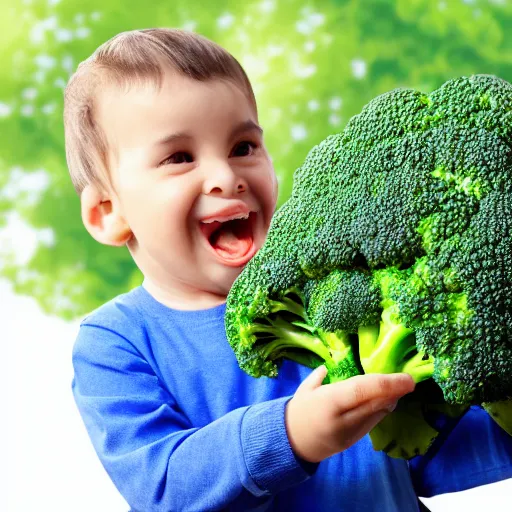 Image similar to Broccoli eating a human