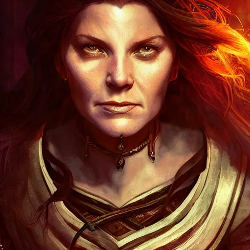 Image similar to unknown the elder scrolls vi floor jansen as a female bard, atmospheric lighting, painted, intricate, volumetric lighting, beautiful, rich deep colors masterpiece, sharp focus, ultra detailed by leesha hannigan, ross tran, thierry doizon, kai carpenter, ignacio fernandez rios