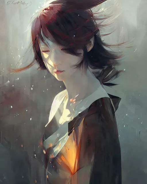 Image similar to a painting by GUWEIZ