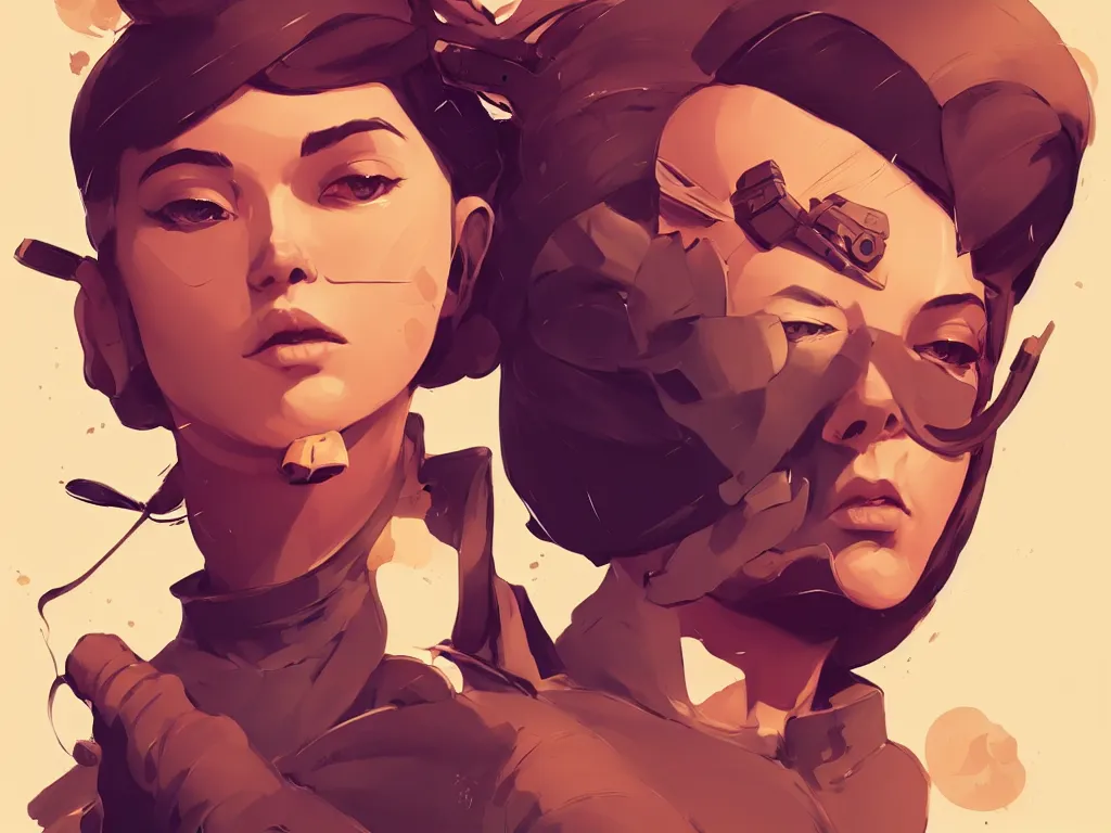 Prompt: soldier smooth face median photoshop filter cutout vector behance hd by artgerm, jesper ejsing, by rhads, makoto shinkai and lois van baarle, ilya kuvshinov, rossdraws, illustration, art by ilya kuvshinov and gustav klimt